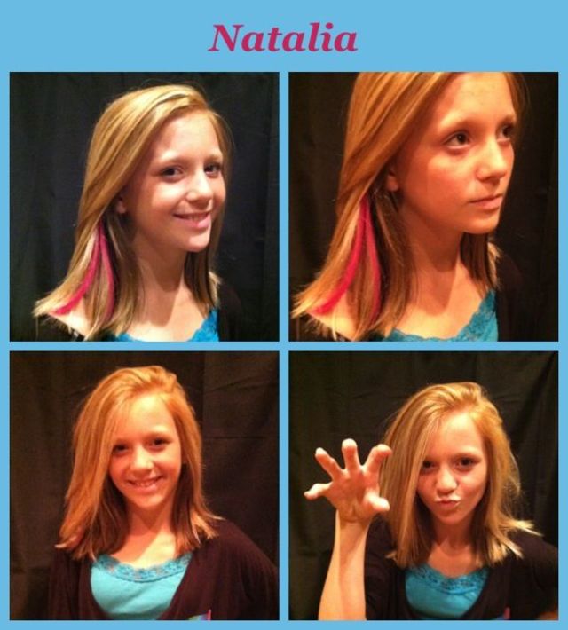 highlites &amp; blk and pink peek a boo extensions