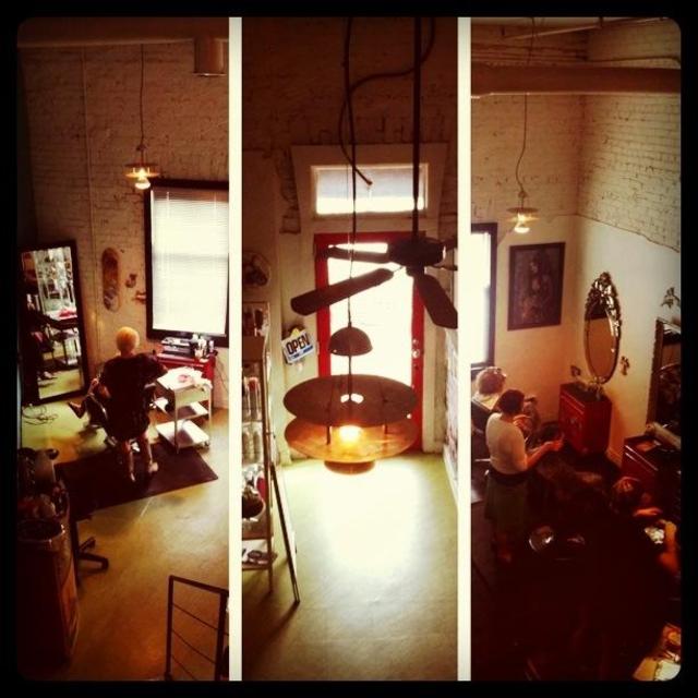 area shot of the studio...