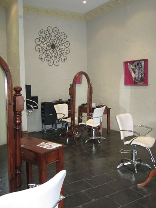 The salon floor