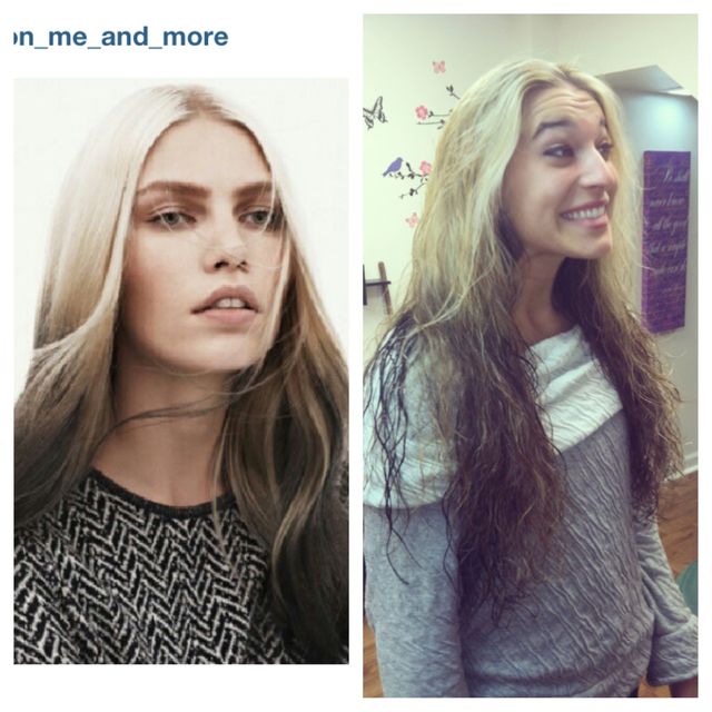 inspiration photo/ final product reverse ombré 