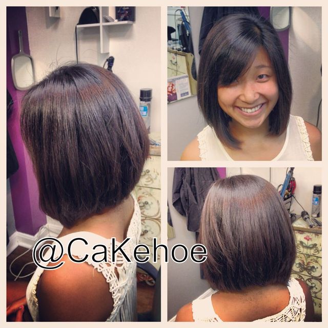 inverted bob haircut