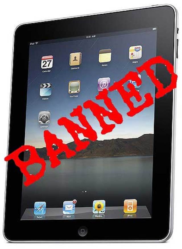 ipad ban