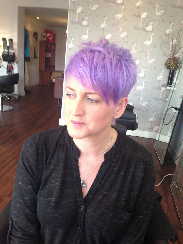 lavender undercut!