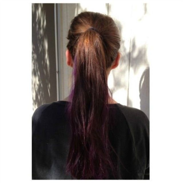 light brown &amp; purple ombré 