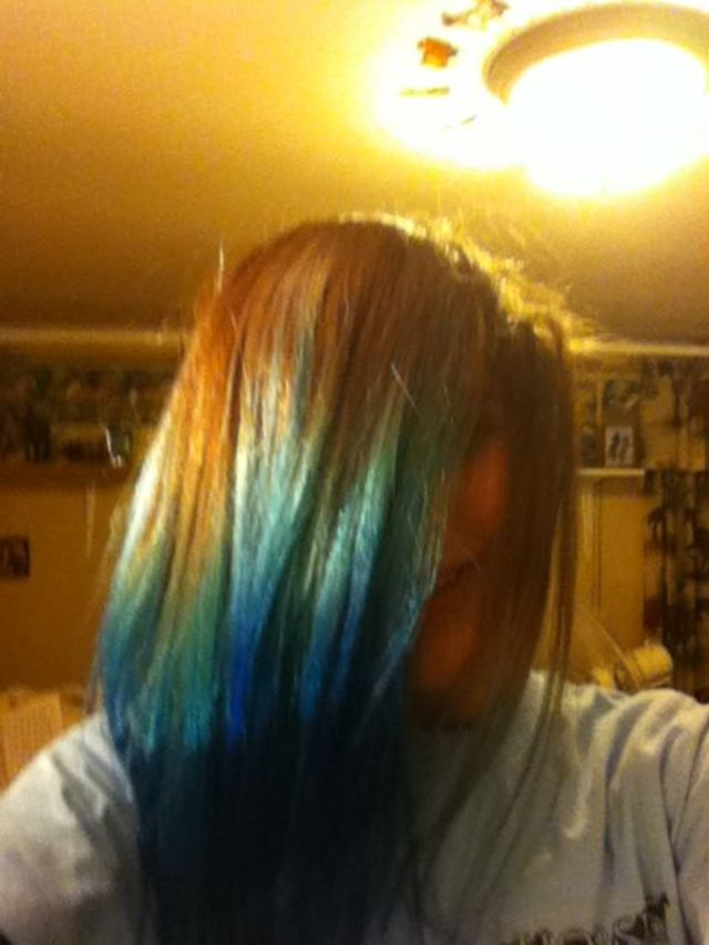 light to dark blue