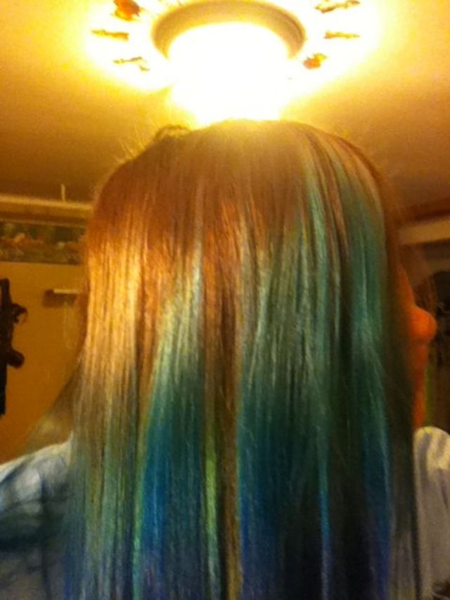 light to dark blue