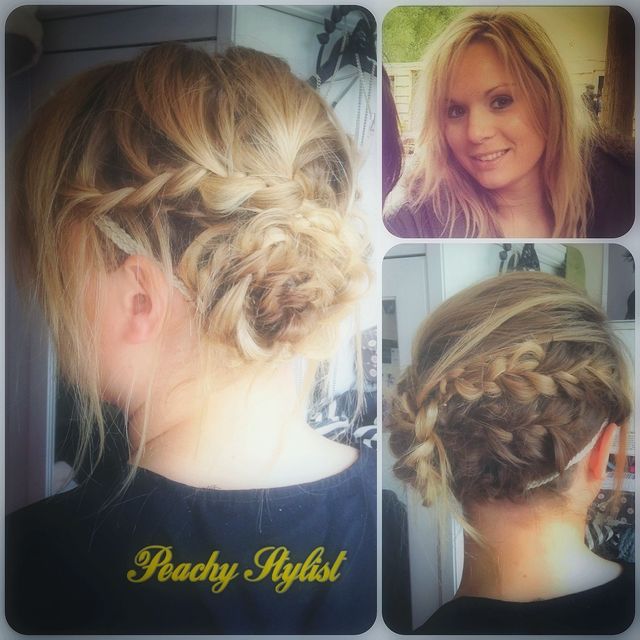 lived in tousled chic plaited updo