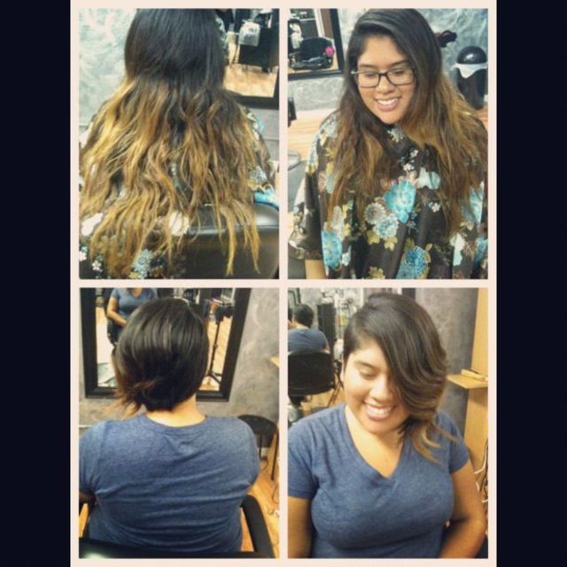 long and drab to short and chic