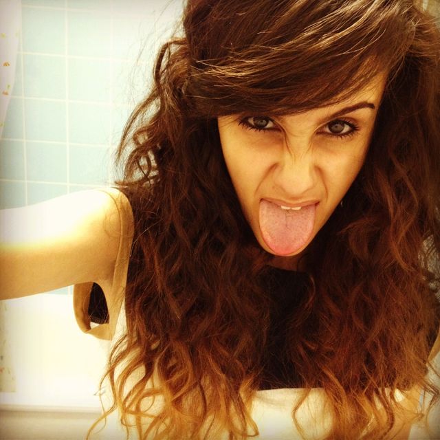 long blonde curly ombré 