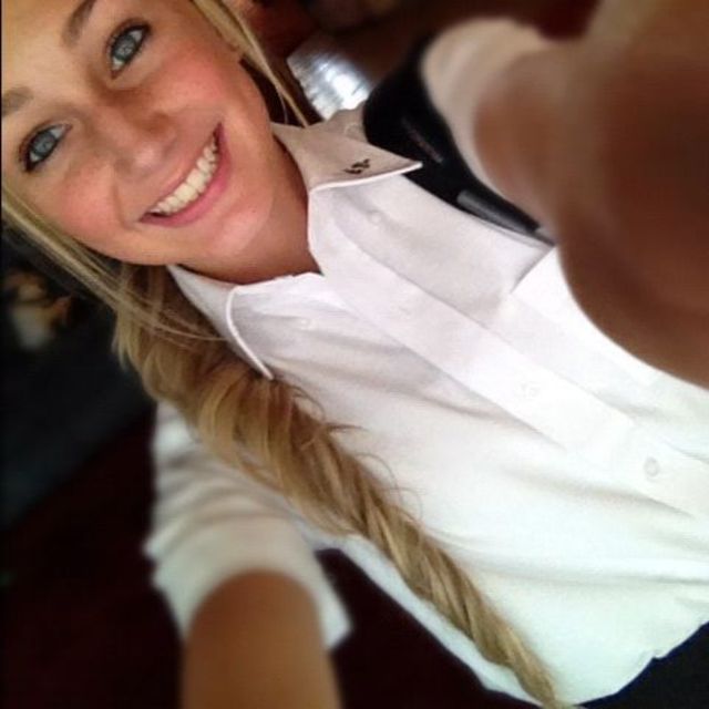 long blonde ponytail