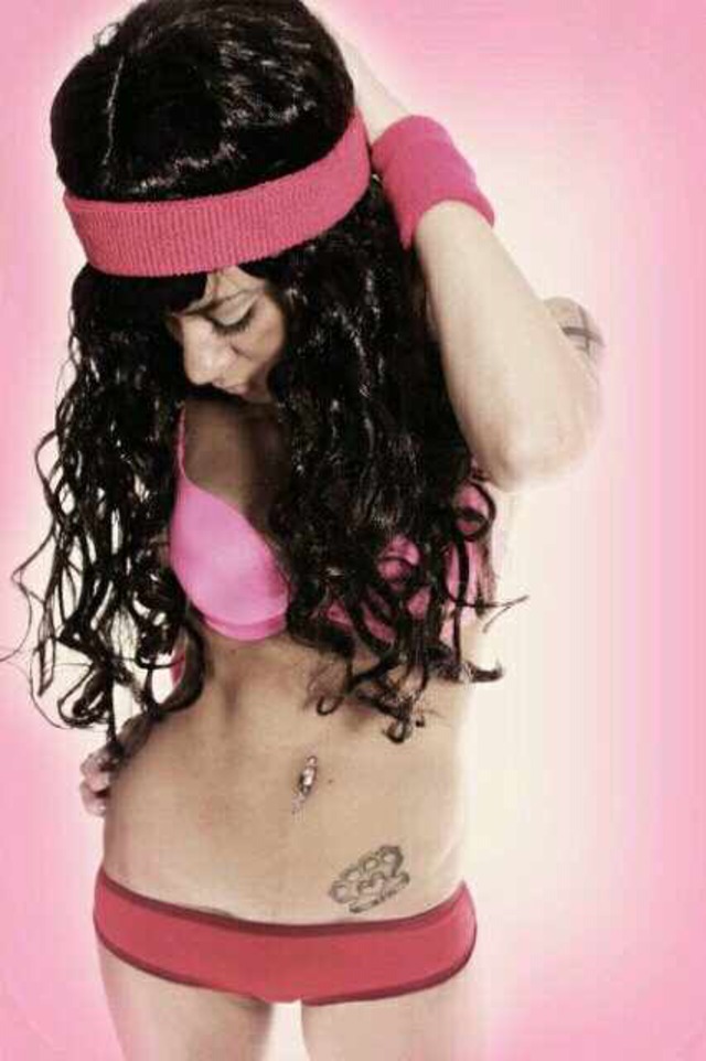 long curly hair