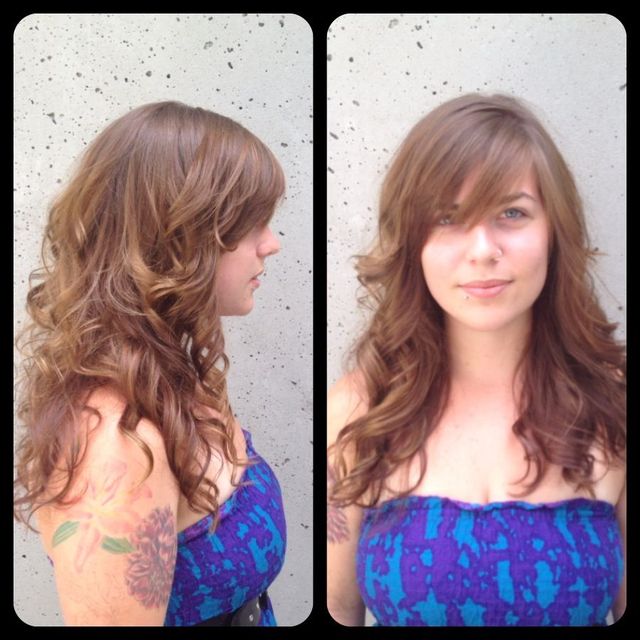 long layers/ beachy waves