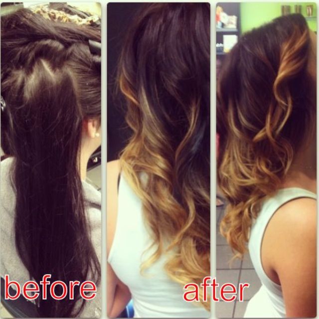 long layers ombre classic