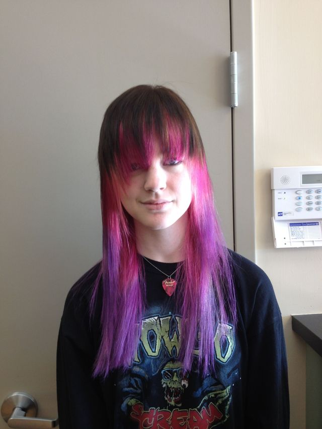 long, multi color