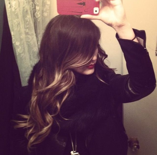 long ombré hair