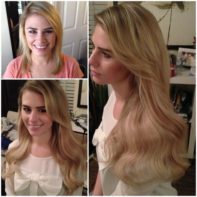 long sleek &amp; blond