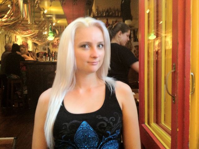 long straight blonde