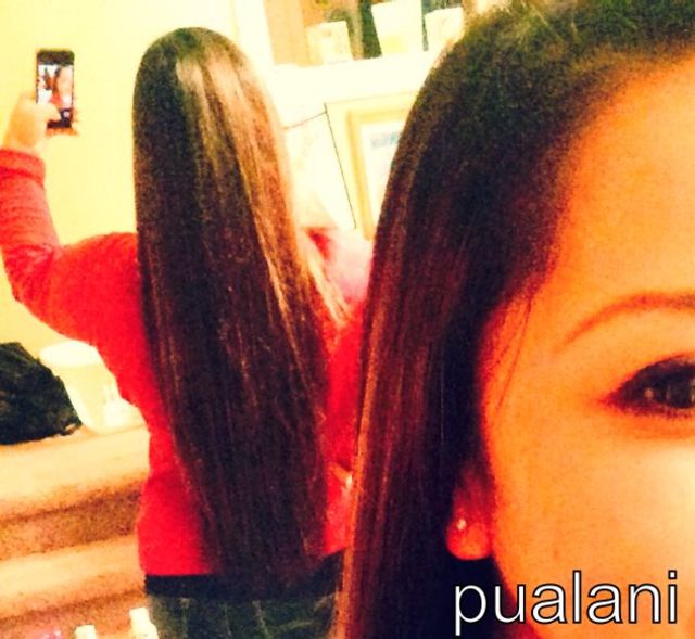 long straight hair 