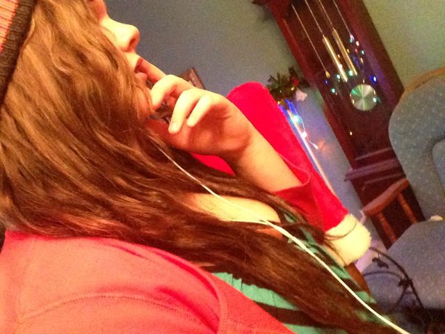 long wavy hair