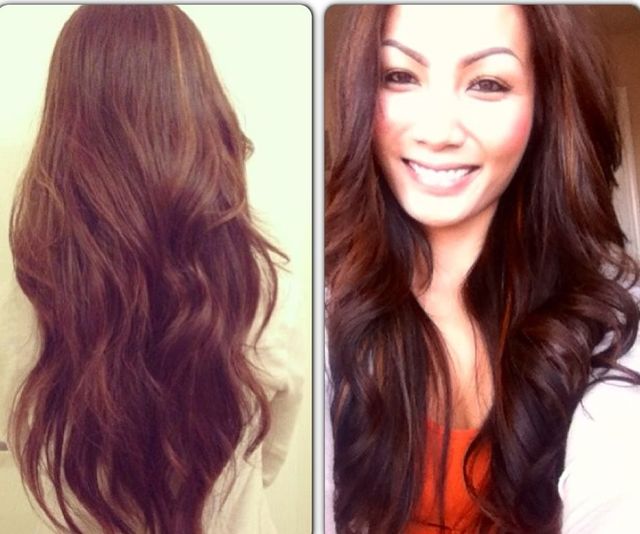 long wavy hair