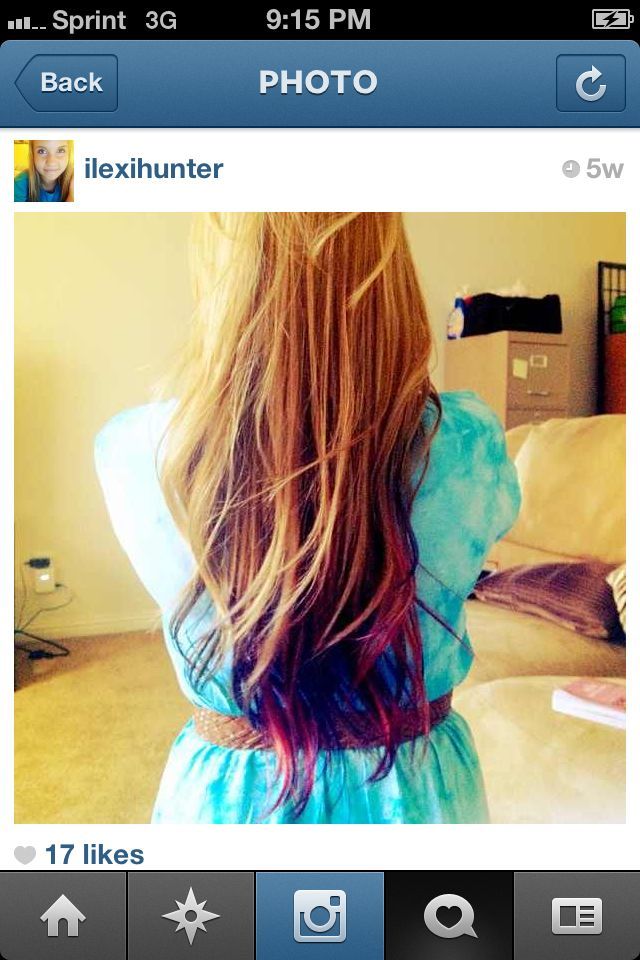 long with colored ends