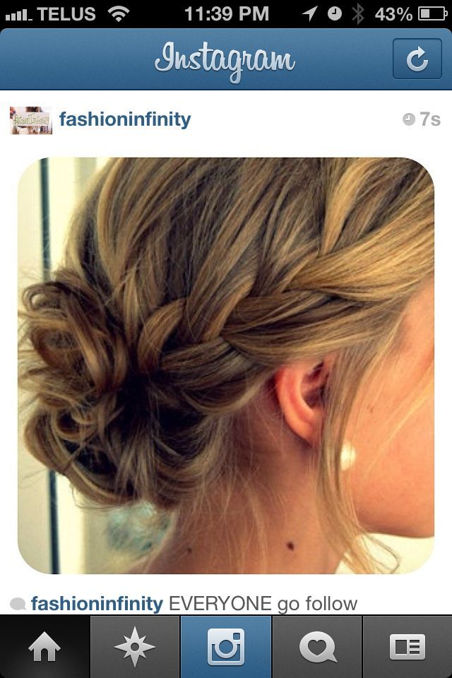 low braided bun