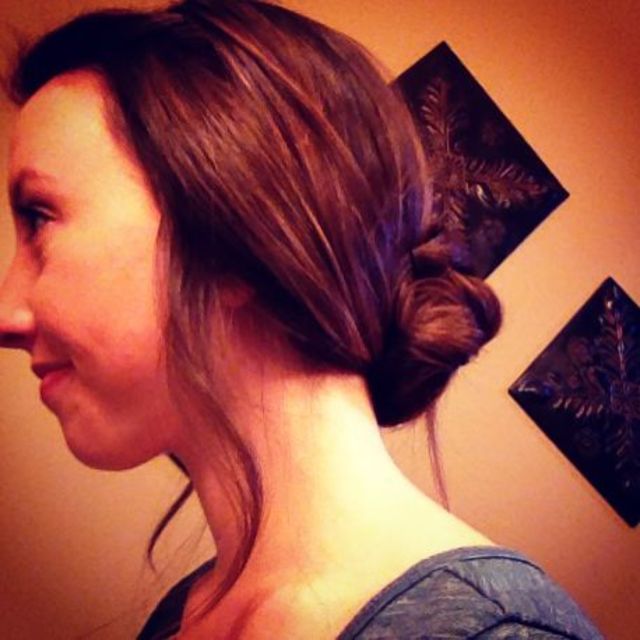 low bun