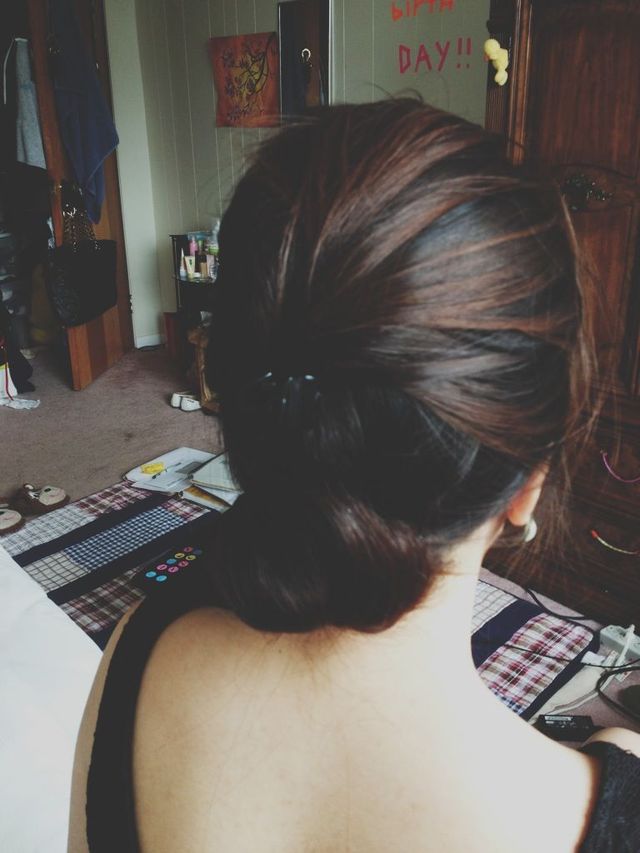 low bun