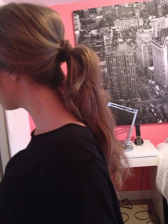 low ponytail