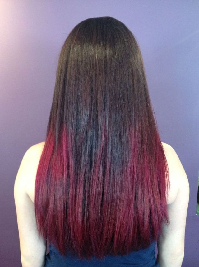 magenta ombré