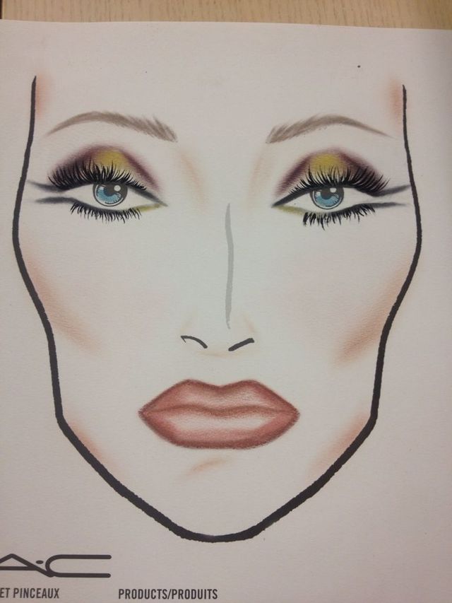 makeup chart for mac