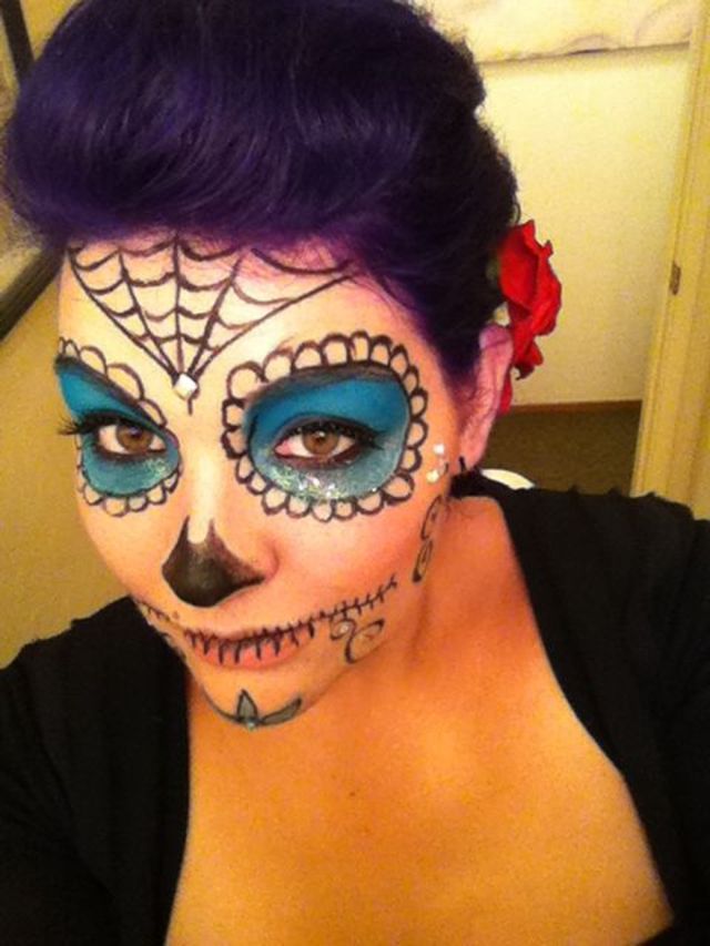 makeup dia de las muertas