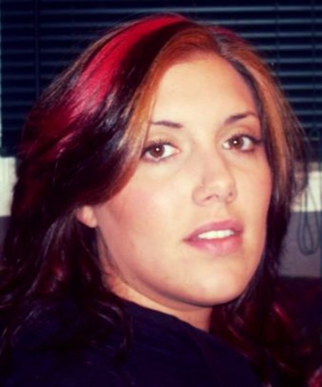 medium length with layered..red &amp; toffeelights!