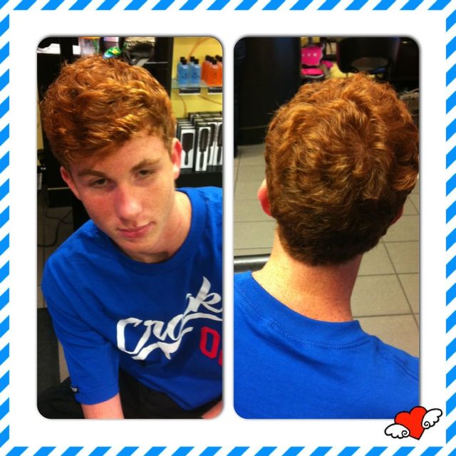 men's curly hair cut