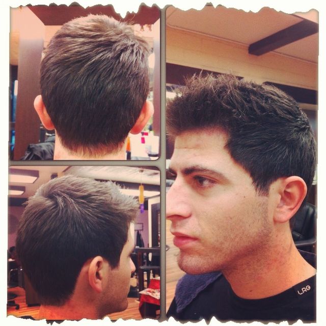 men's haircut