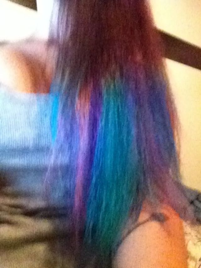 mermaid dip dye