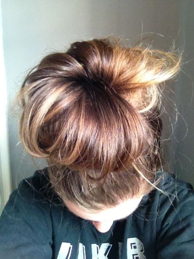 messy bun <3