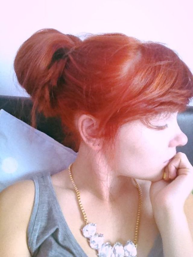 messy bun up
