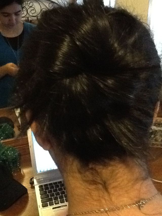 messy bun