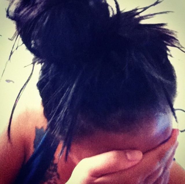 messy bun