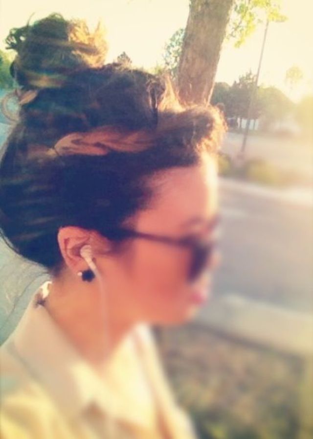 messy bun/braid
