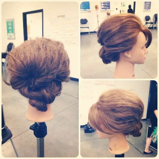 messy updo 