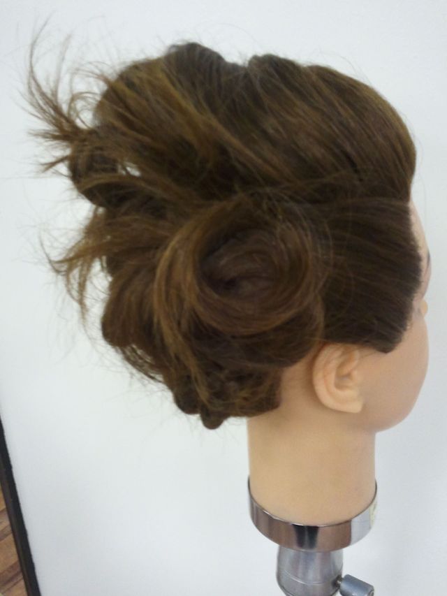 messy updo