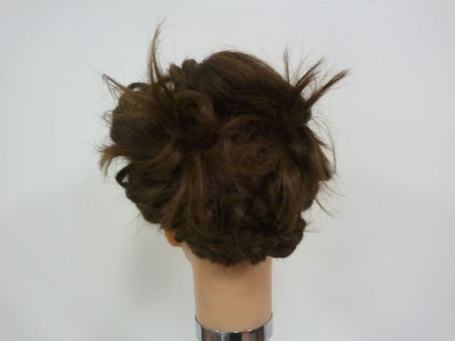 messy updo