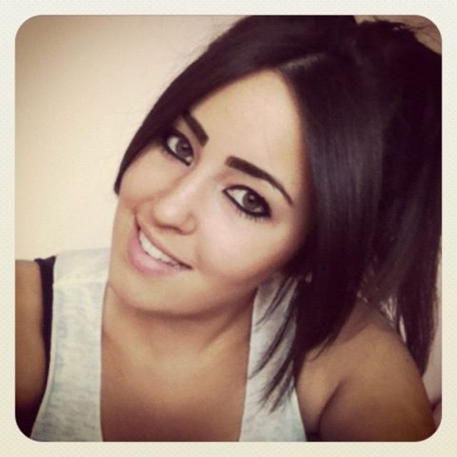 middle parting hair up