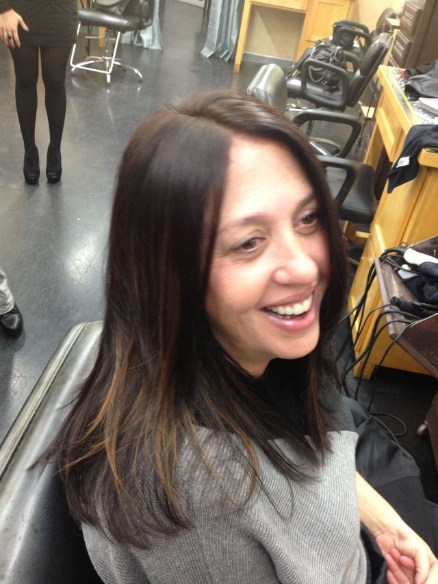 model from the Davines color class