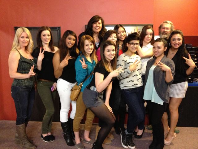 models ready for the Edmonton ABA show for Bangstyle 