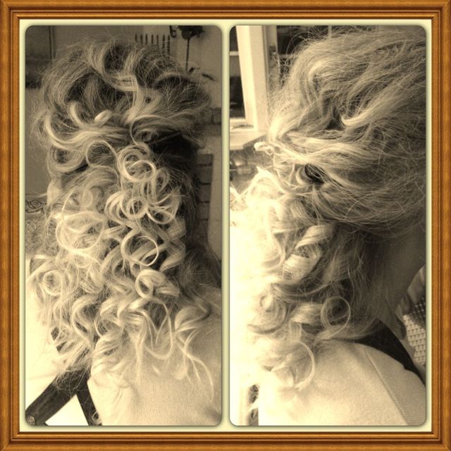 mom's hair!