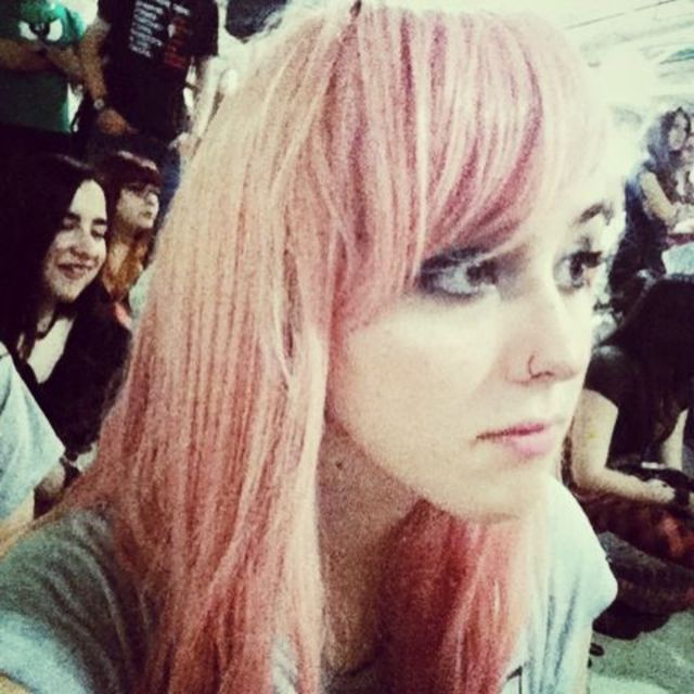 my before Pink hair 