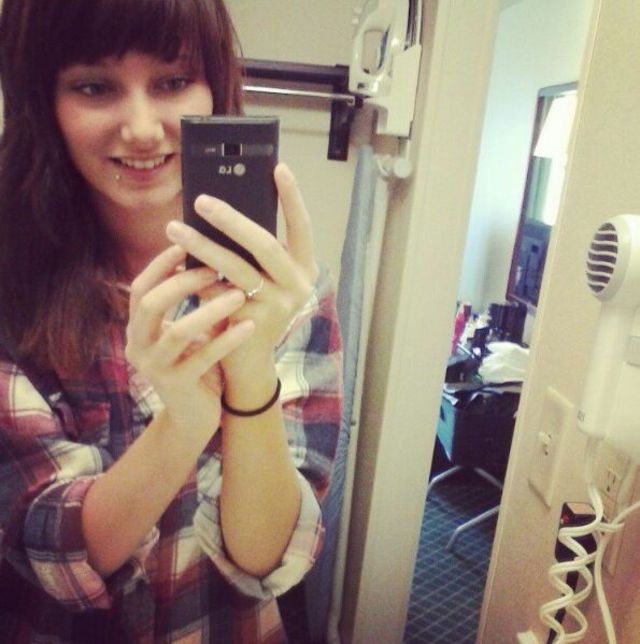 my best friends amazing bangs